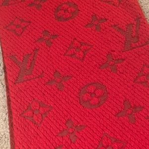 Louis Vuitton Red Scarf